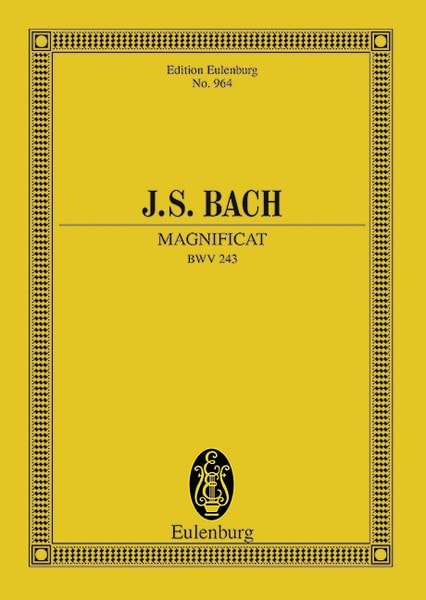 Bach: Magnificat D major BWV 243 (Study Score) published by Eulenburg